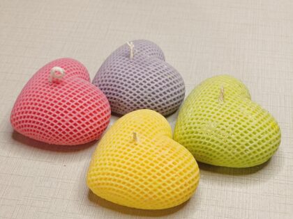 Heart (lines pattern), Personalized Scented Candle Gift