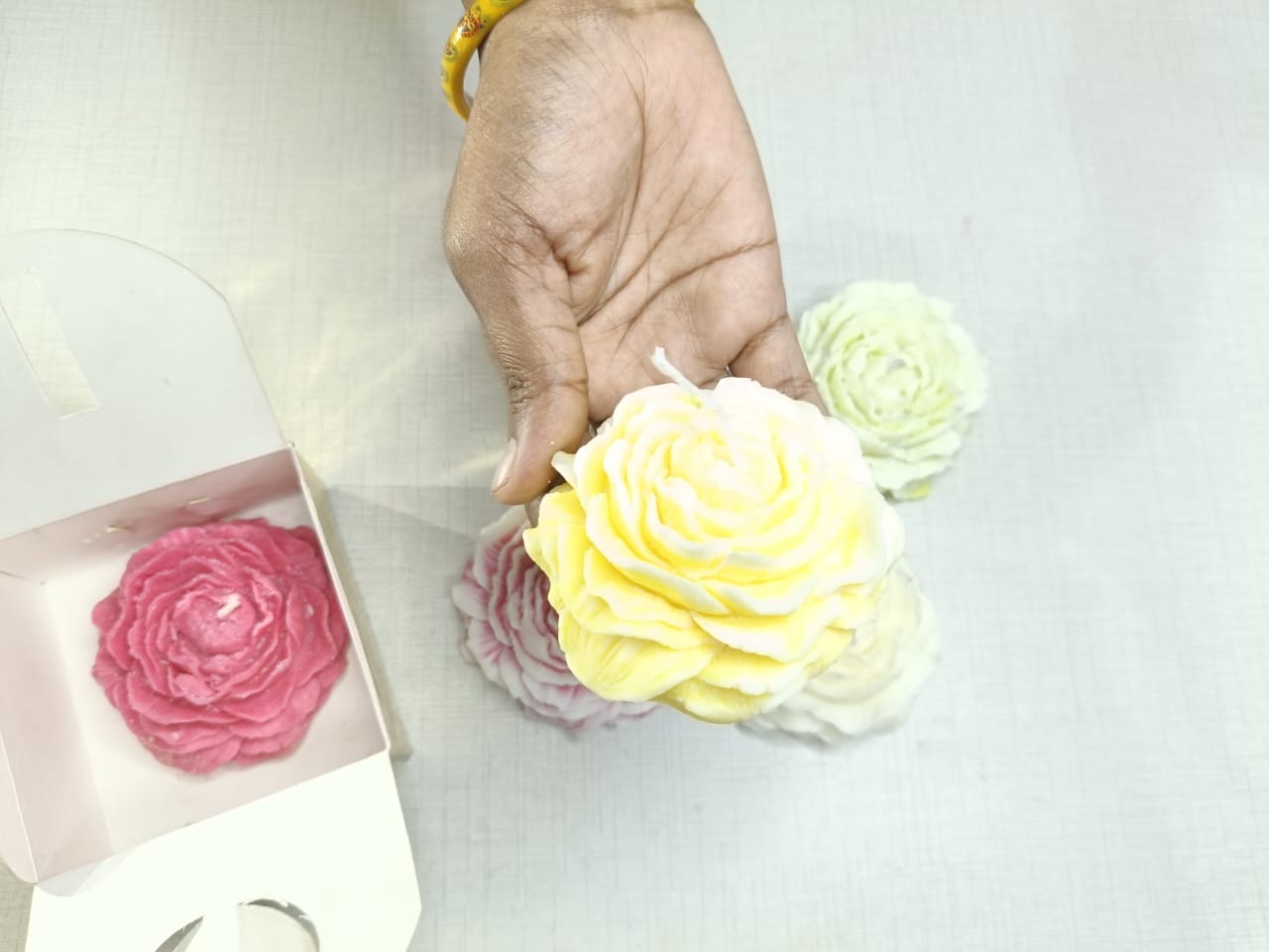 Peony Flower Candle favor, Personalized Scented Candle Gift - Image 7